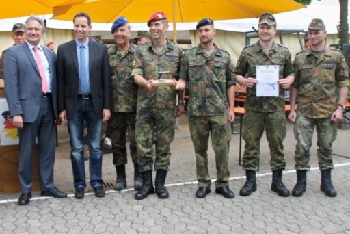 Reservistenkameradschaft Unlingen gewinnt beim Infanterietag in Ertingen - 28.6.16