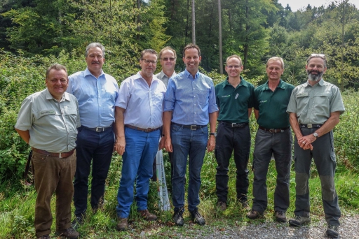 Forstminister Hauk informiert sich über Waldschäden - 6.8.19